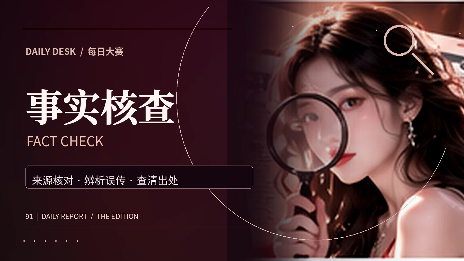 真假分界线专题视觉